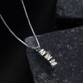 Skyline silver pendant